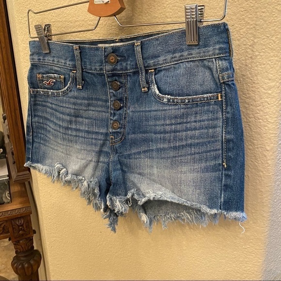 HOLLISTER Blue Jean Shorts Size 25 - Picture 2 of 7